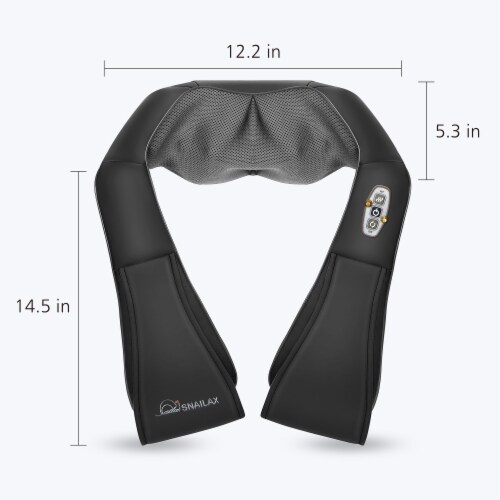 Shiatsu Neck Massager with Heat, Back Massager, Neck & Shoulder Massager with 3D Roller - 632 Perspective: back