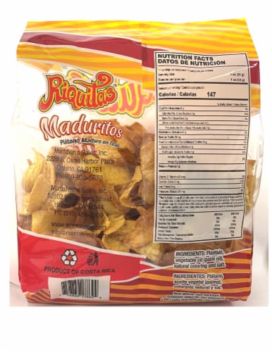 Riquitas® Sweet Plantain Strips Perspective: back