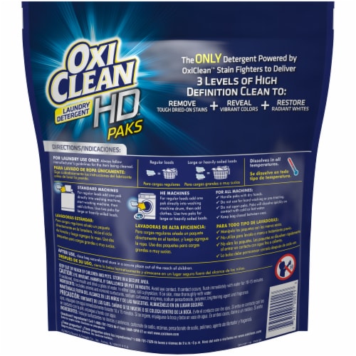 Oxi Clean Fresh Scent Paks Laundry Detergent Pods Perspective: back