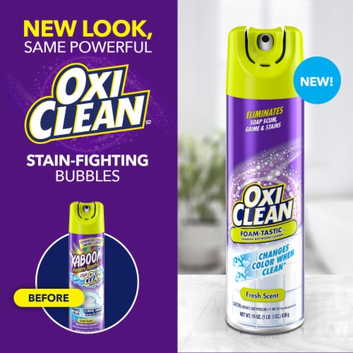 OxiClean Foam-Tastic Fresh Scent Foaming Bathroom Cleaner Perspective: back