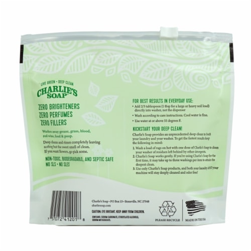 Charlie's Soap Laundry Soap Perspective: back