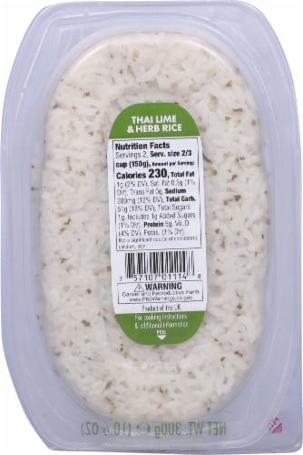 Veetee® Steam Filtered™ Perfectly Fluffy Thai Lime & Herb Rice Perspective: back