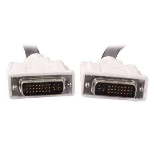 2m DVI-I M/M Dual Link Digital/Analog Video Cable (6.5ft) - Black Perspective: back