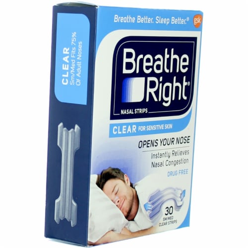Breathe Right® Clear S/M Nasal Strips, 30 ct Metro Market