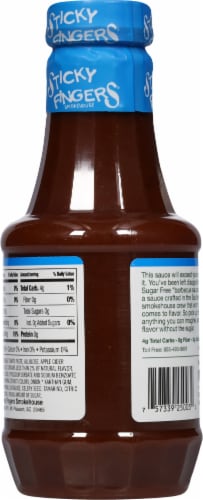 Sticky Fingers® Sugar Free Original Barbecue Sauce Perspective: back