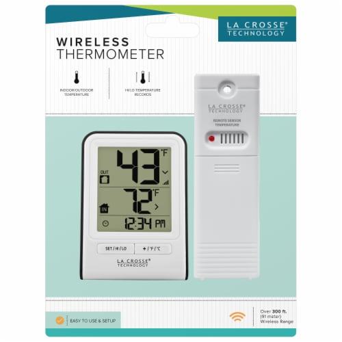 La Crosse Technology Wireless Digital Thermometer with Indoor Humidity  (WS-9160U-IT) WS-9160U-IT-CBP 