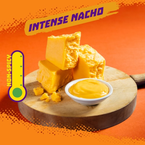 Takis Waves Cheesy Intense Nacho Cheese Wavy Potato Chips Perspective: back
