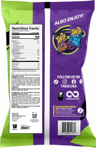Takis® Fuego® Dous Hot Chili Pepper Lime & Watermelon Extreme Spicy Snack Mix Perspective: back