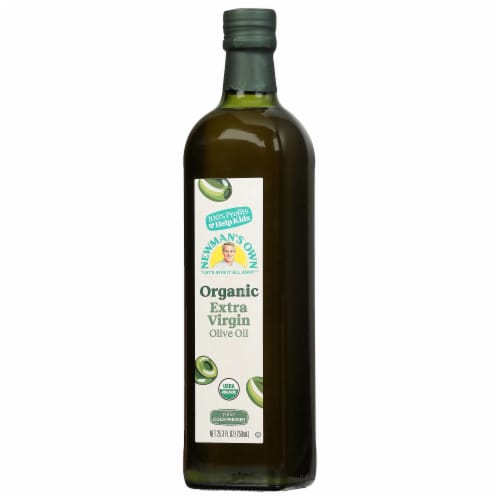 Newman's Own Organic Extra Virgin Olive Oil Perspective: back