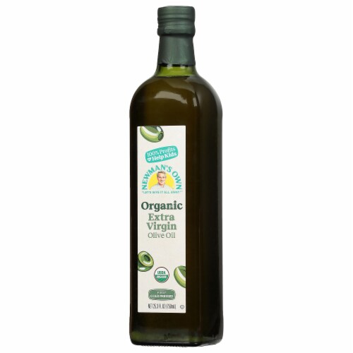 Newman's Own Organic Extra Virgin Olive Oil Perspective: back