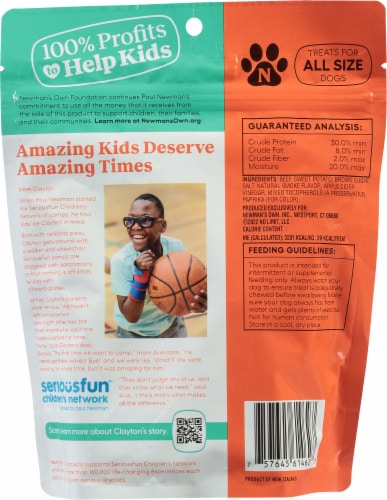 Newman's Own® Organic Beef & Sweet Potato Dog Treats Perspective: back