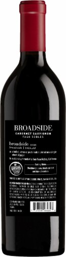Broadside Cabernet Sauvignon Wine Perspective: back