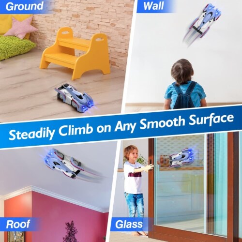 Electric Wall Climbing Car Toy 360 Degree Rotating Shunt Car Remote Control Dual Mode Rc Car 1 unit Smith s Food and Drug