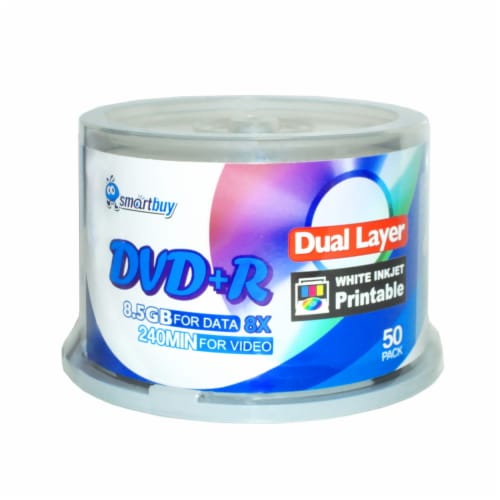 SmartBuy 50 Pack Dvd+r Dl 8.5gb 8x DVD Plus R Double Layer