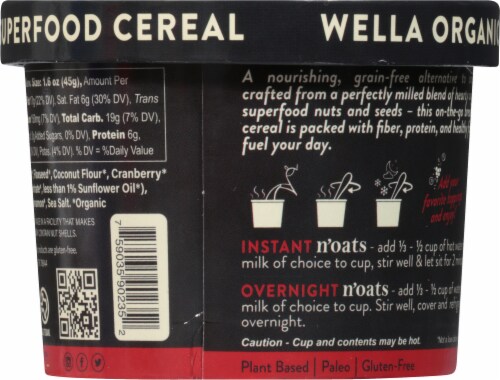 Wella N #39 oats Cranberry Pecan Grain Free Cereal 1 6 oz Harris Teeter