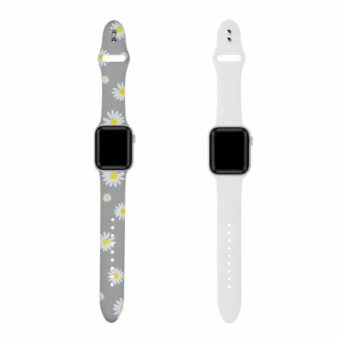 2-Pack of Silicone Bands for Apple Watch Series 1,2,3,4,5,6,7 & SE - Size 38mm/40mm Perspective: back