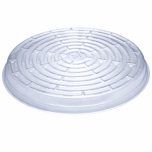 CURTIS WAGNER PLASTICS Vinyl Plant Saucer - Clear Perspective: back