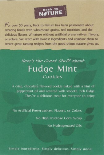 Mariano S Back To Nature Fudge Mint Cookies 6 4 Oz