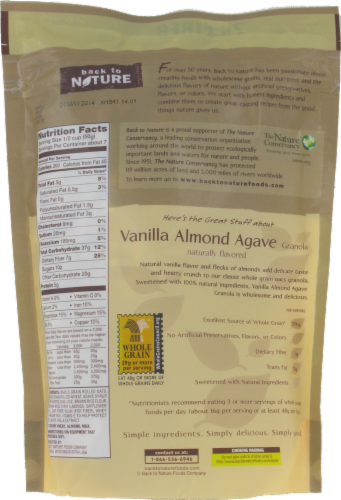 Mariano S Back To Nature Vanilla Almond Cereal 12 Oz