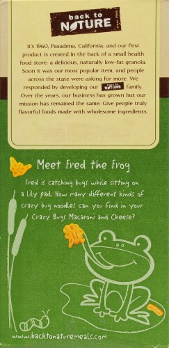 Back To Nature Organic Crazy Bugs Macaroni Cheese Dinner 6 Oz Kroger