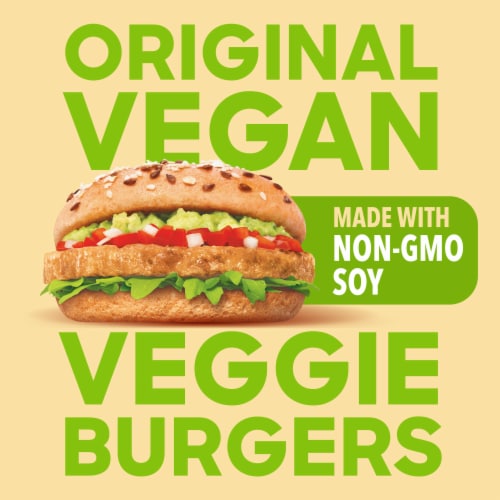 Boca Original Non-GMO Soy Vegan Veggie Burgers Perspective: back