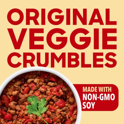 Boca Original Non-GMO Soy Vegan Veggie Crumbles Perspective: back