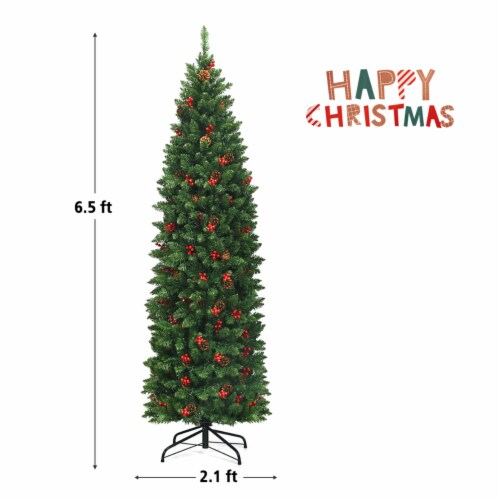 Pre Lit Pencil Christmas Tree 