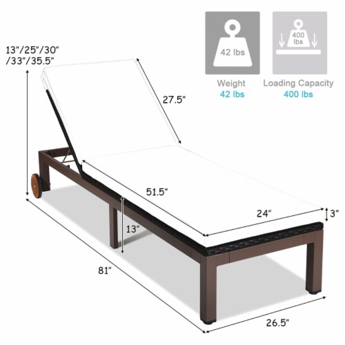 400 lb capacity chaise lounge deals