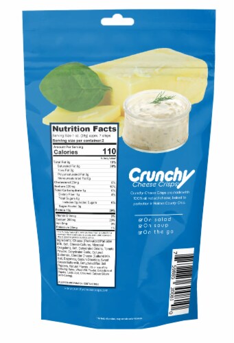 Ranch Crunchy Cheese Crisps, Made with 100% All Natural Cheese, Keto Friendly, Gluten Free Perspective: back