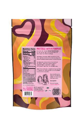 Stellar Snacks Vegan Cinnamon Dulce Pretzels Perspective: back