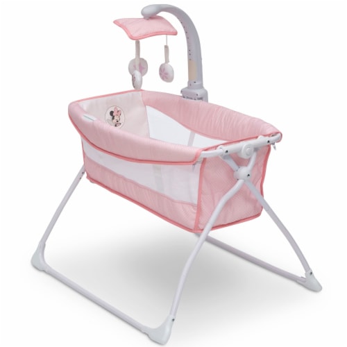 Delta Children Minnie Mouse Foldable Portable Bedside Activity Bassinet Crib 1 Piece Ralphs