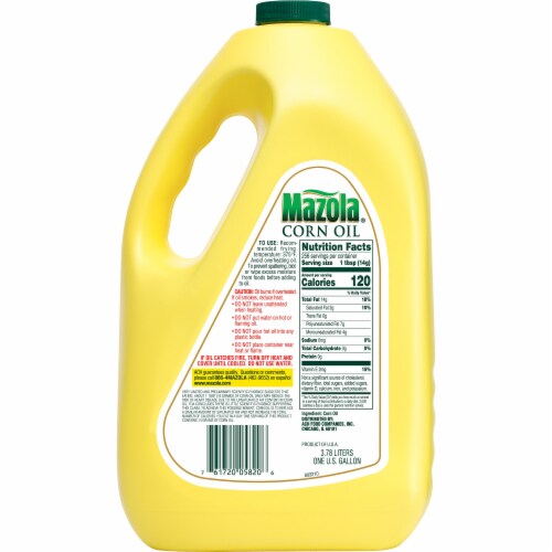 Mazola® 100% Pure Corn Oil Perspective: back