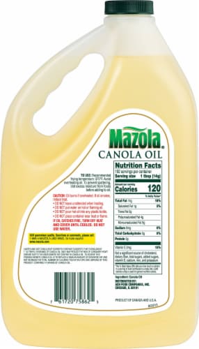 Mazola® Pure Canola Oil Perspective: back