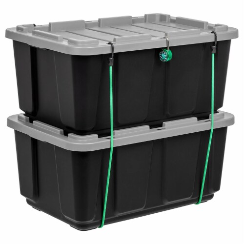 IRIS USA 27 Gallon Stackable Utility Storage Tote with Secure Lid