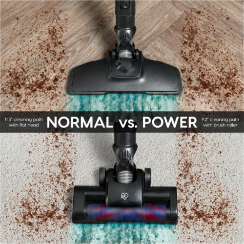 IRIS USA High Power Cordless Stick Vacuum Cleaner with Replaceable Rechargeable Battery Perspective: back