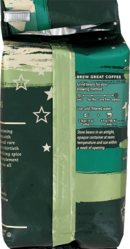 Starbucks Decaffeinated Christmas Blend Coffee Perspective: back