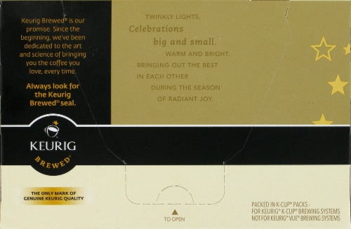 Starbucks Christmas Blonde Coffee Pods Perspective: back