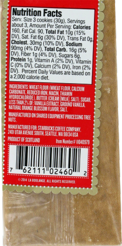Starbucks Christmas Shortbread Cookies Perspective: back
