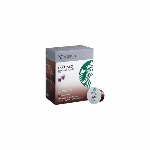 Starbucks Verismo Espresso Pods Coffee Dark Roast 12 Box 11023633
