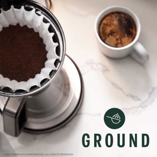 Starbucks French Dark Roast Ground Coffee Perspective: back