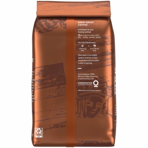 Starbucks® Pike Place® Medium Roast Whole Bean Coffee Perspective: back