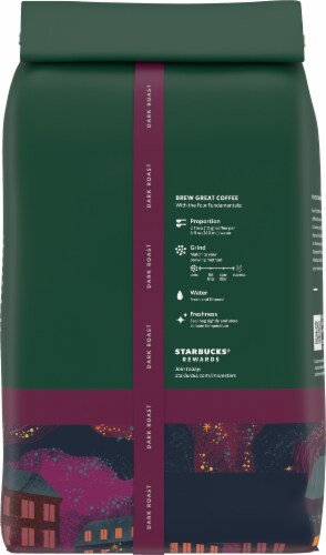 Starbucks® French Roast Whole Bean Coffee Perspective: back