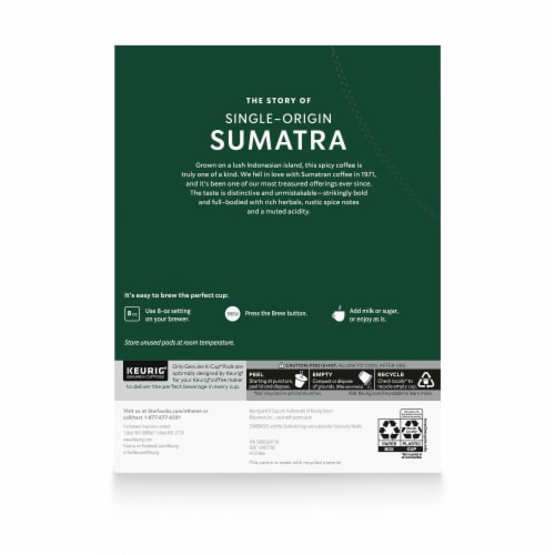 Starbucks® Sumatra Dark Roast K-Cup® Coffee Pods