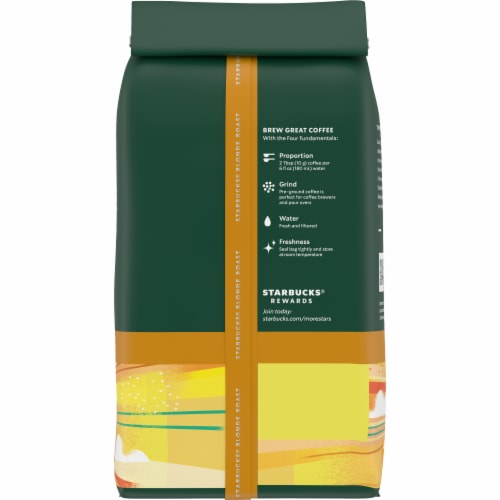 Starbucks® Sunrise Blend Blonde Roast Ground Coffee Perspective: back
