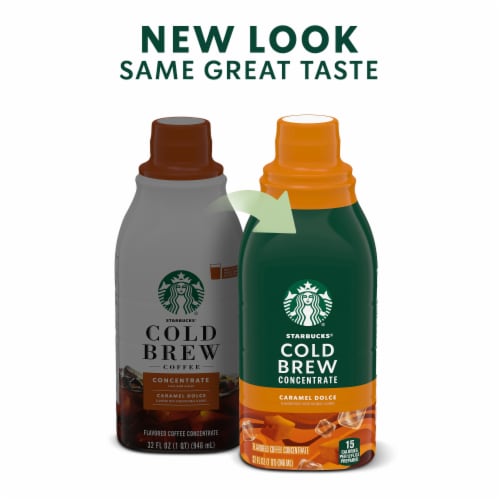 Starbucks® Cold Brew Caramel Dolce Coffee Concentrate Perspective: back