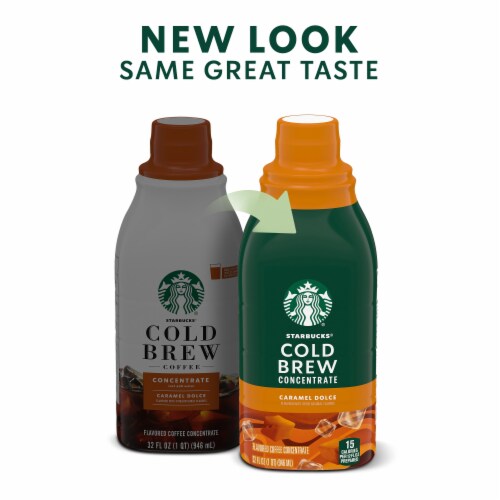 Starbucks® Cold Brew Caramel Dolce Coffee Concentrate Perspective: back