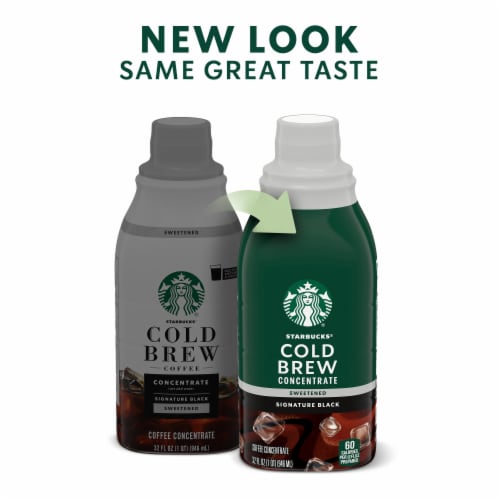 Starbucks Sweetened Signature Black Cold Brew Multi-Serve Coffee Concentrate Perspective: back