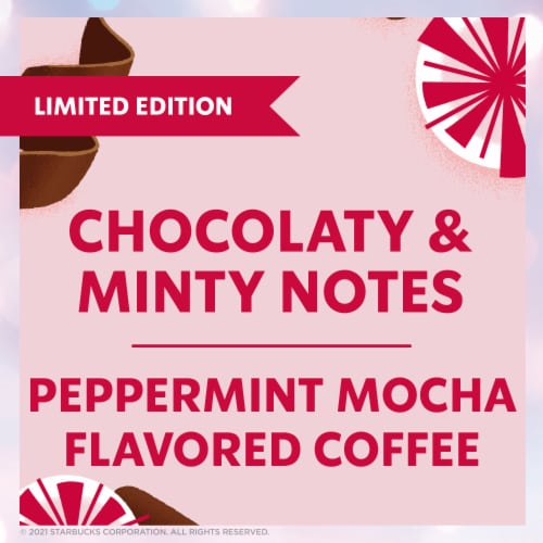 Starbucks® Peppermint Mocha Ground Coffee Perspective: back