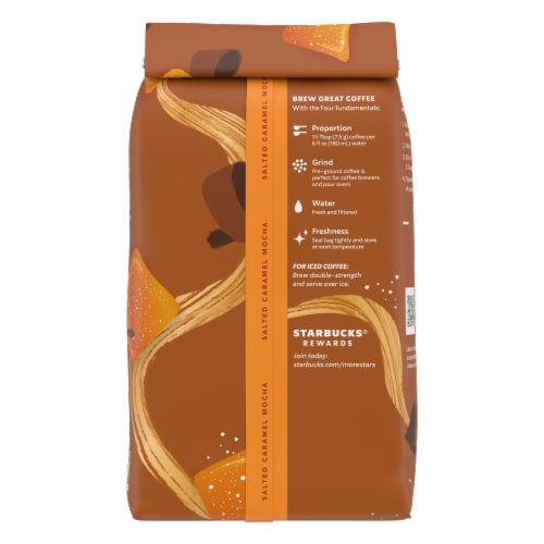 Starbucks® Salted Caramel Mocha Ground Coffee Perspective: back