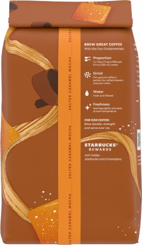 Starbucks® Salted Caramel Mocha Ground Coffee Perspective: back
